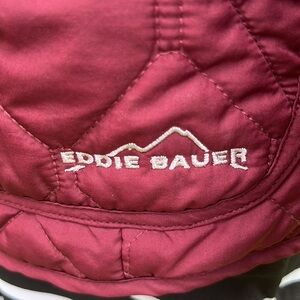 Maroon Eddie Bauer jacket size small 100% Polyester